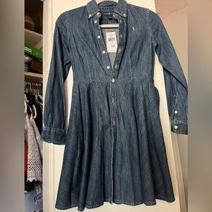 Ralph Lauren Kids Denim Dress so Youth 12 NWT